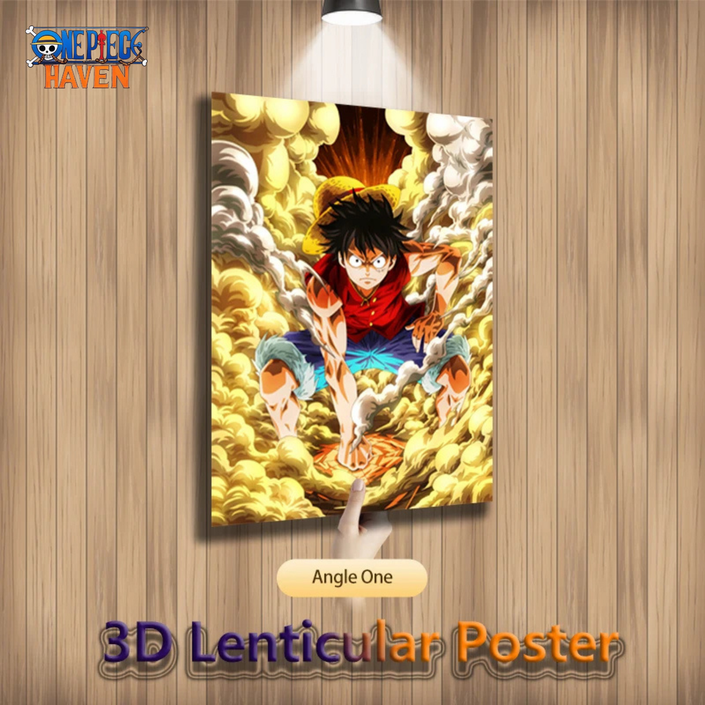 One Piece Haven Luffy Gear 5 3D Lenticular Poster