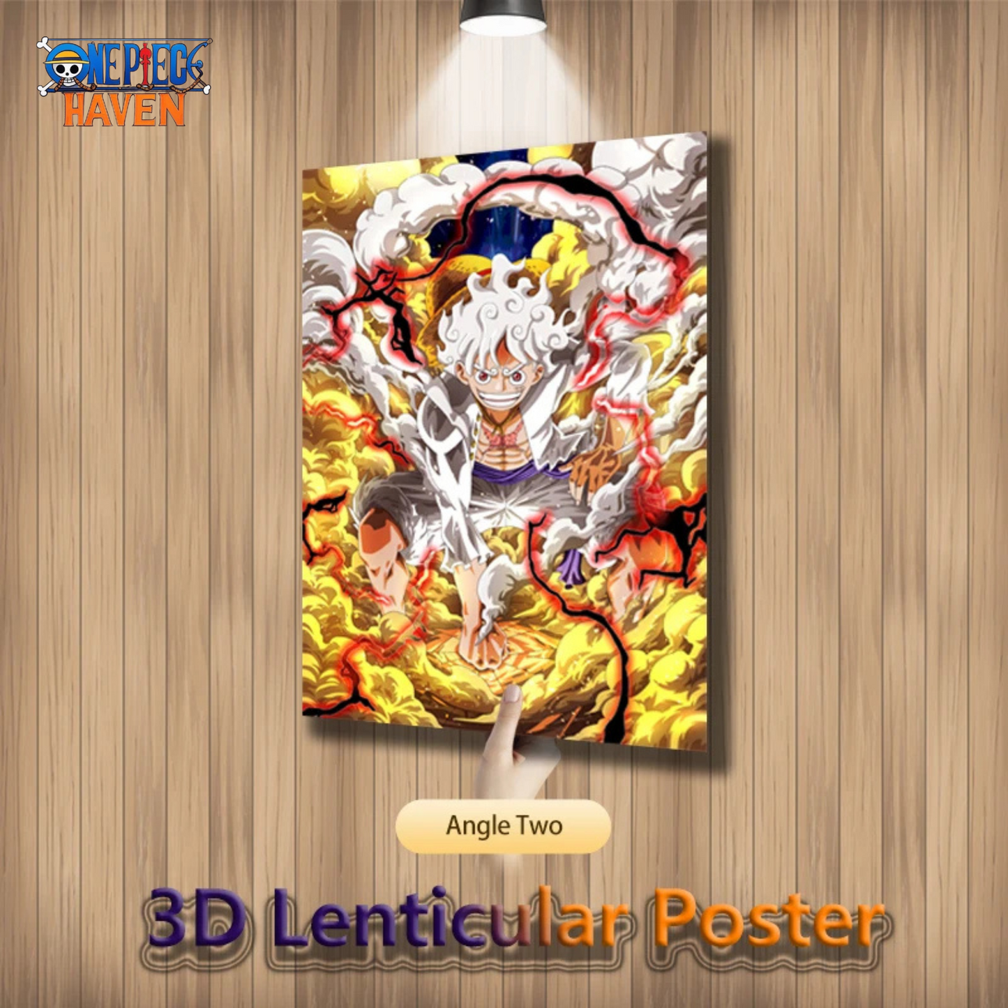 One Piece Haven Luffy Gear 5 3D Lenticular Poster